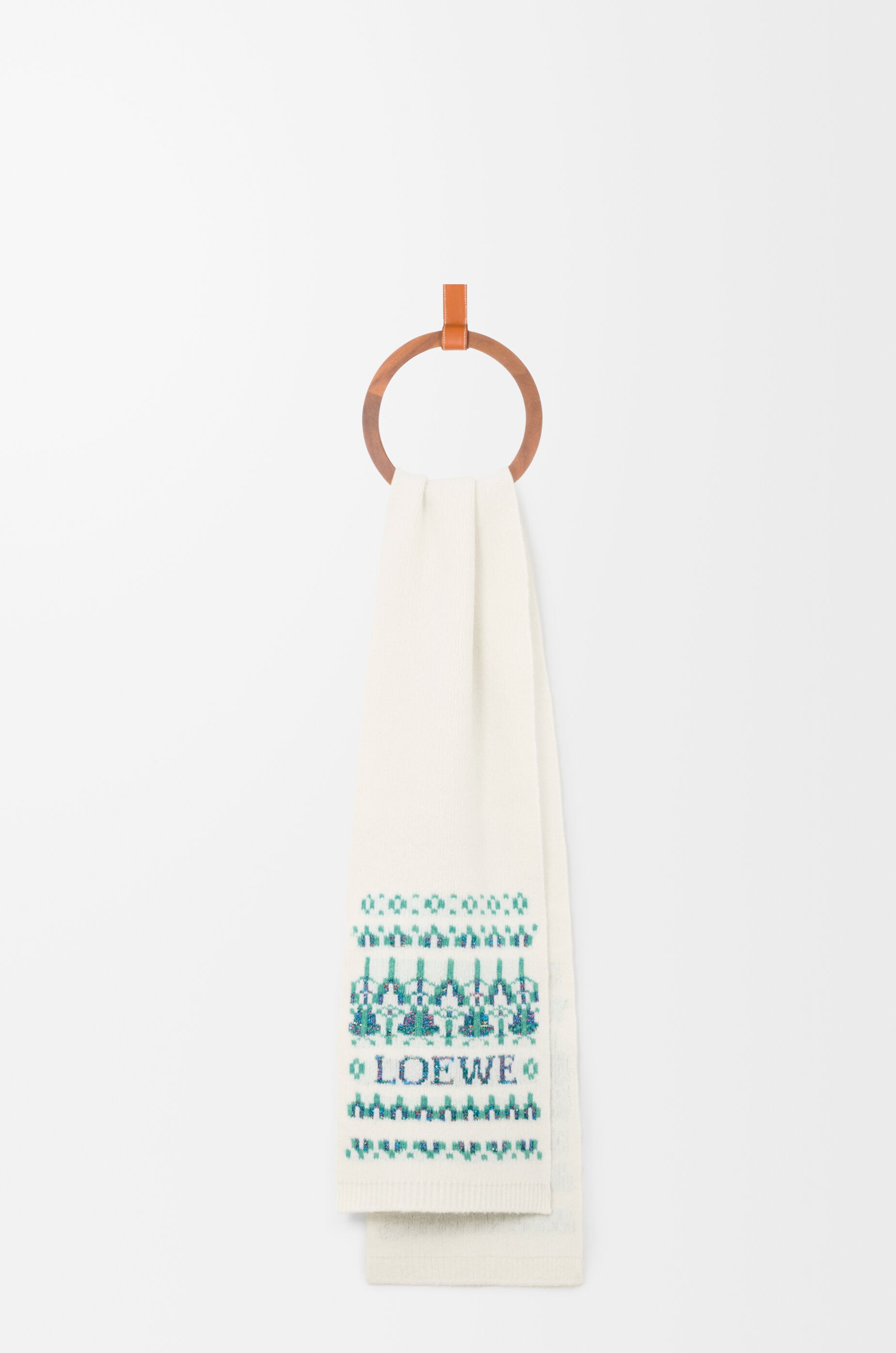 スカーフ（ウールブレンド） ホワイト - LOEWE