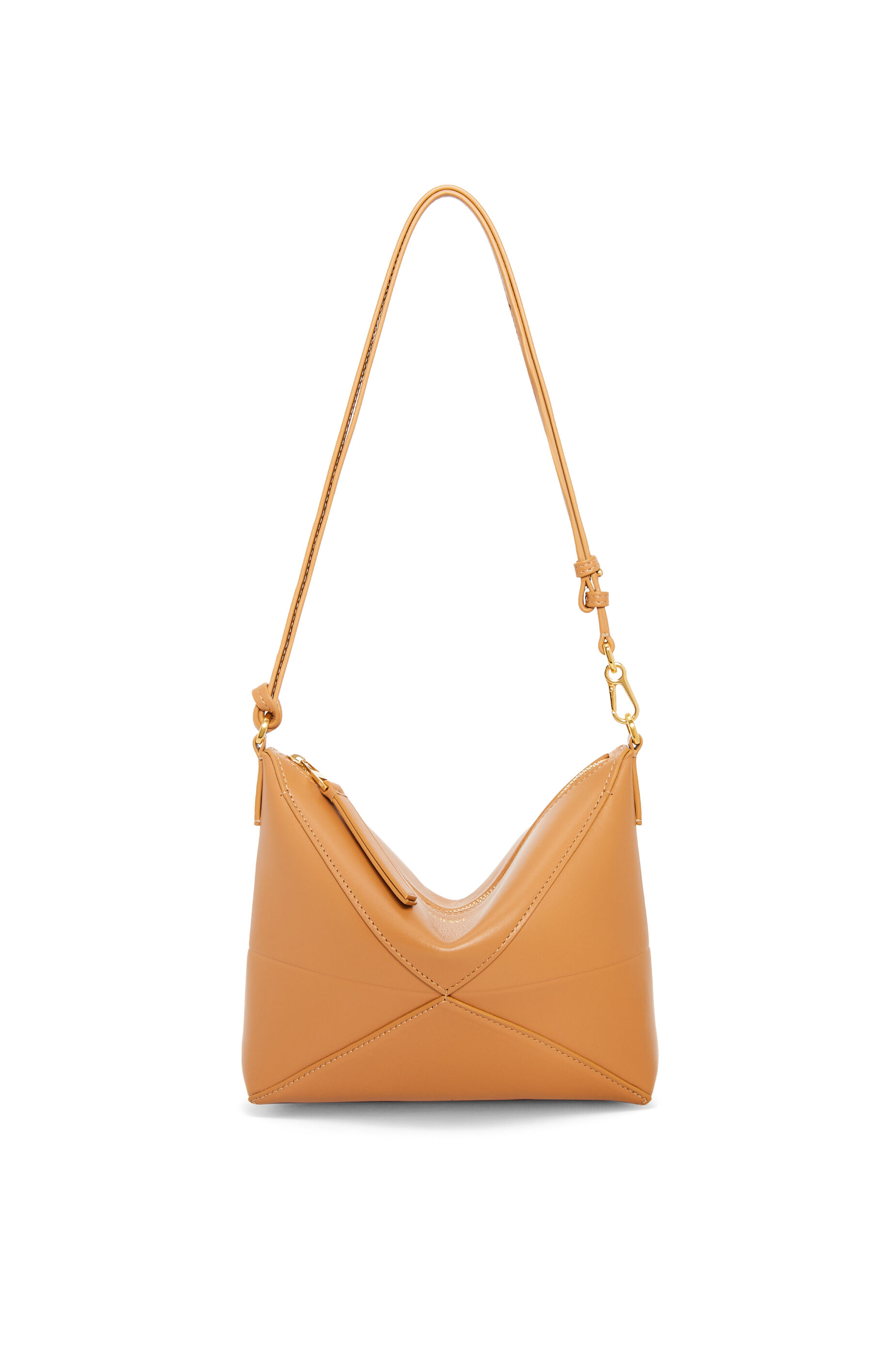 Puzzle Fold pouch in shiny nappa calfskin Warm Desert LOEWE