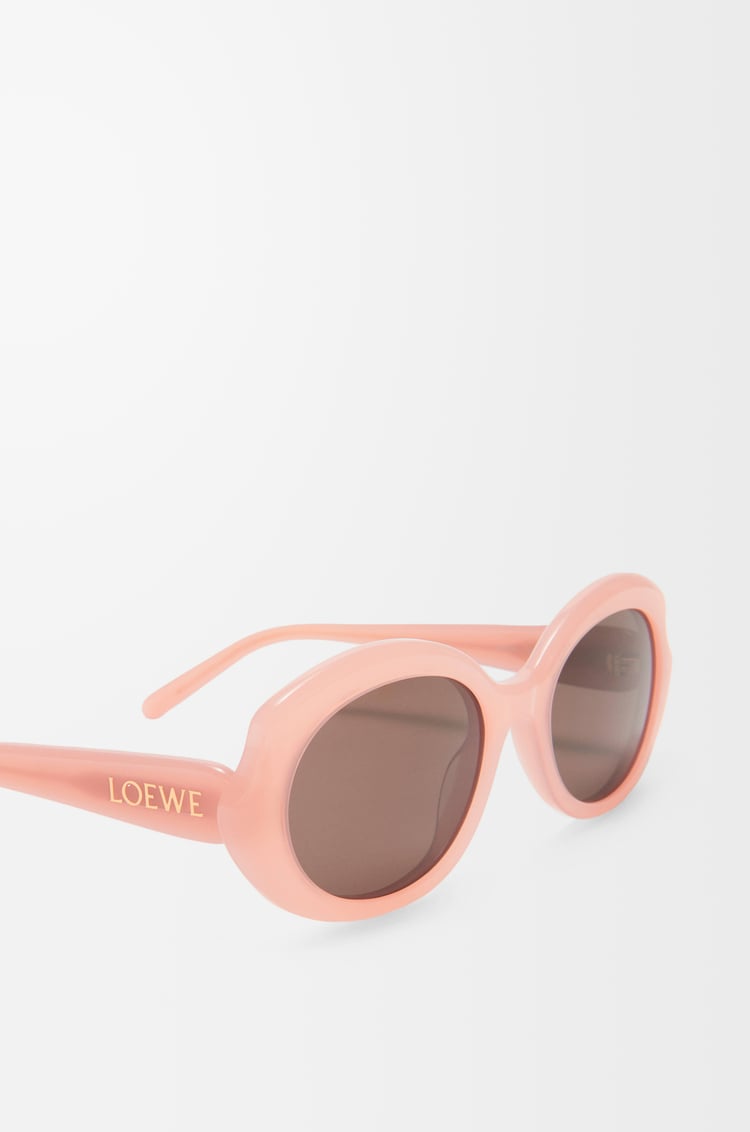 LOEWE ミニ オーバル スリム サングラス ライトピンク