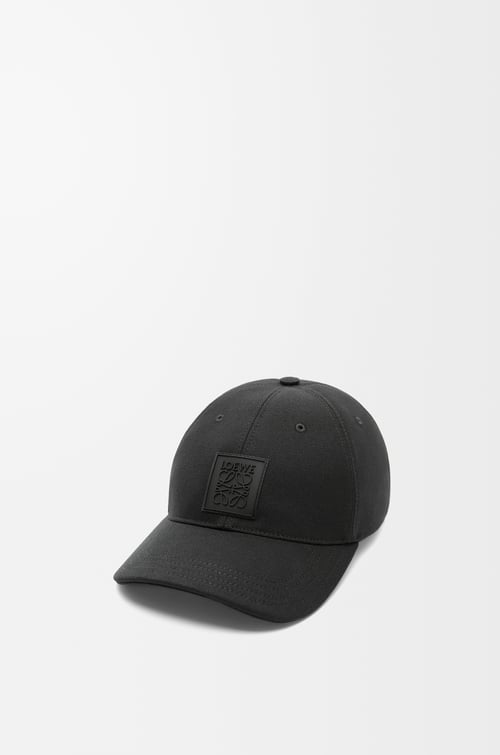 LOEWE パッチ キャップ （キャンバス） ブラック plp_rd