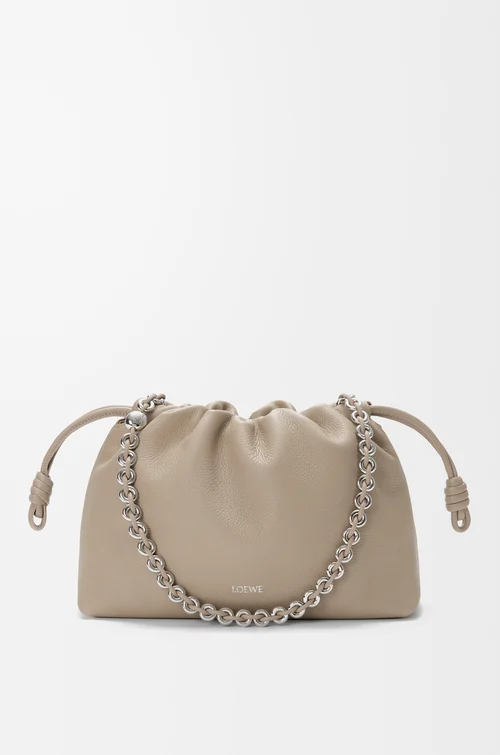 LOEWE Medium Flamenco purse in fine grained calfskin Clay