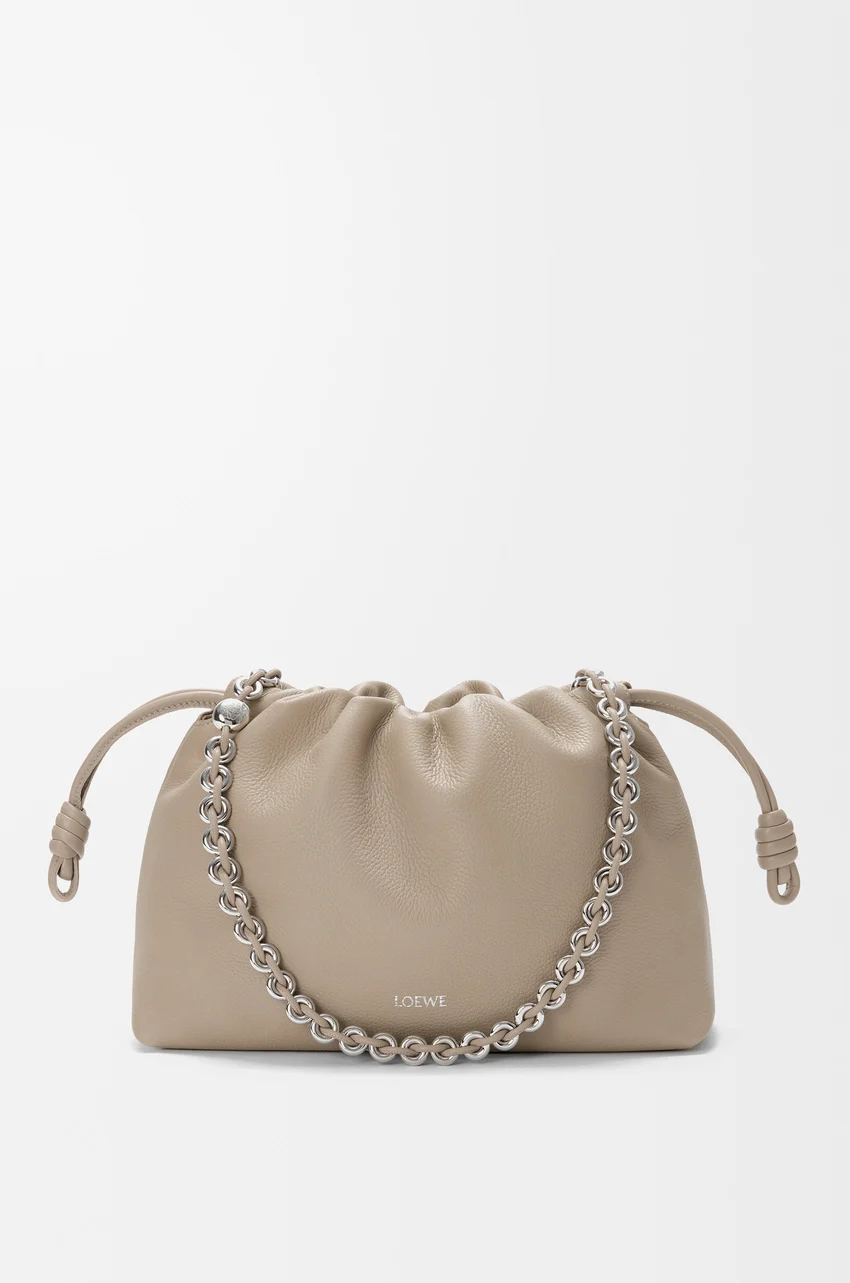 Medium Flamenco purse in fine grained calfskin