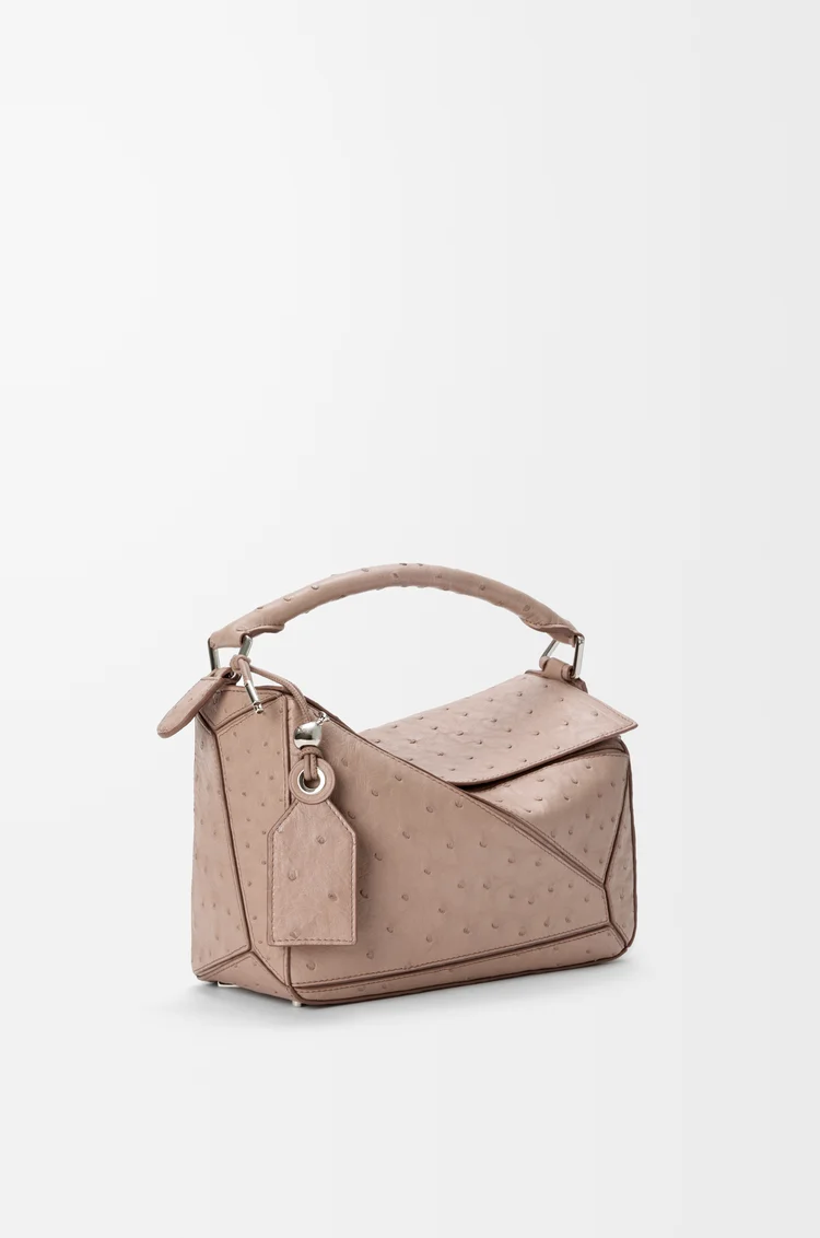 LOEWE 스몰 페더라이트 퍼즐 백 - 오스트리치 토프