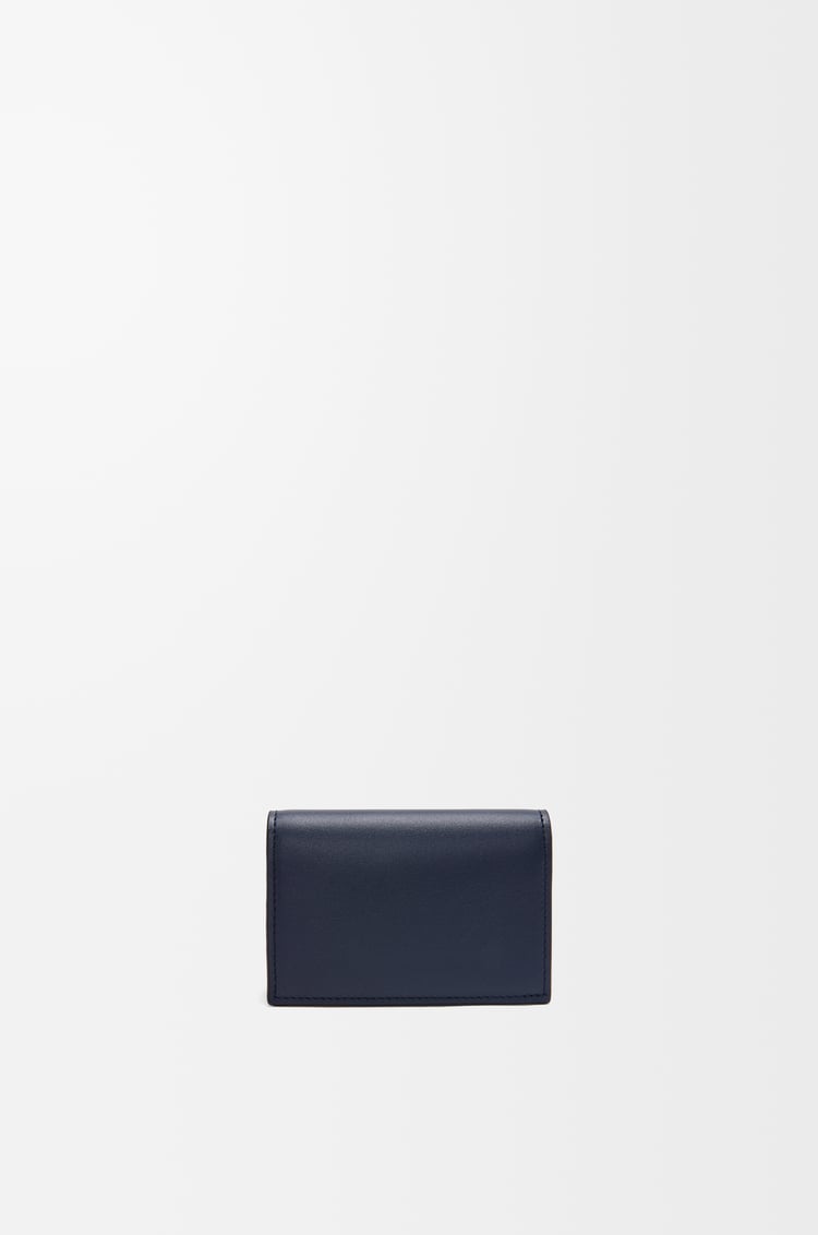 LOEWE Slim bifold cardholder in shiny nappa calfskin Deep Navy/Black