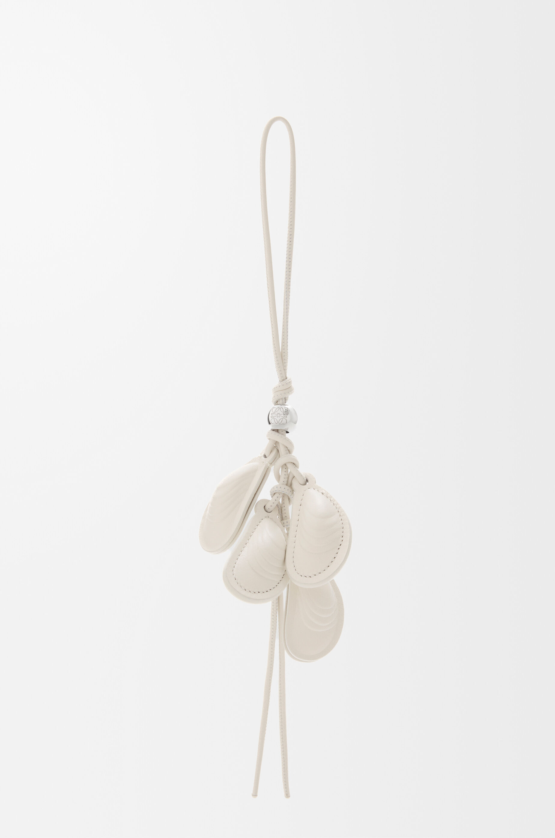Multi shell charm in leather White - LOEWE USA Official Website