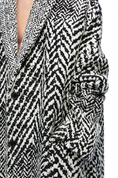 LOEWE Coat in wool blend Black/White plp_rd