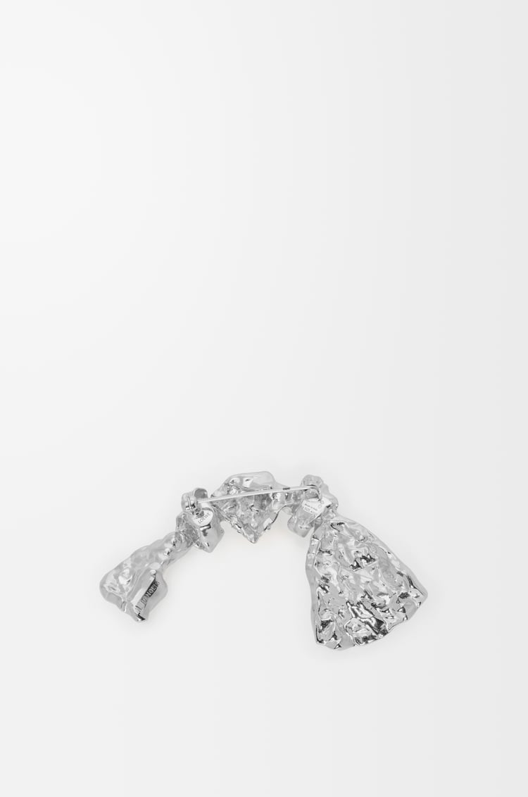 LOEWE BoWED Tie brooch in sterling silver Silver