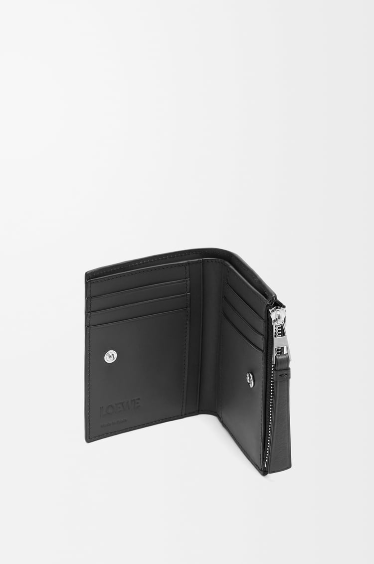 LOEWE Puzzle slim compact wallet in classic calfskin Black