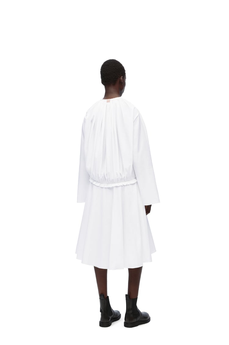 LOEWE Tunic dress in cotton Optic White