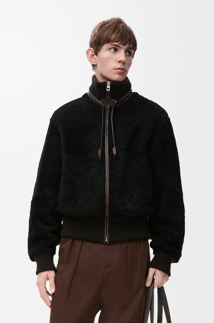 LOEWE 剪羊毛夹克 黑色