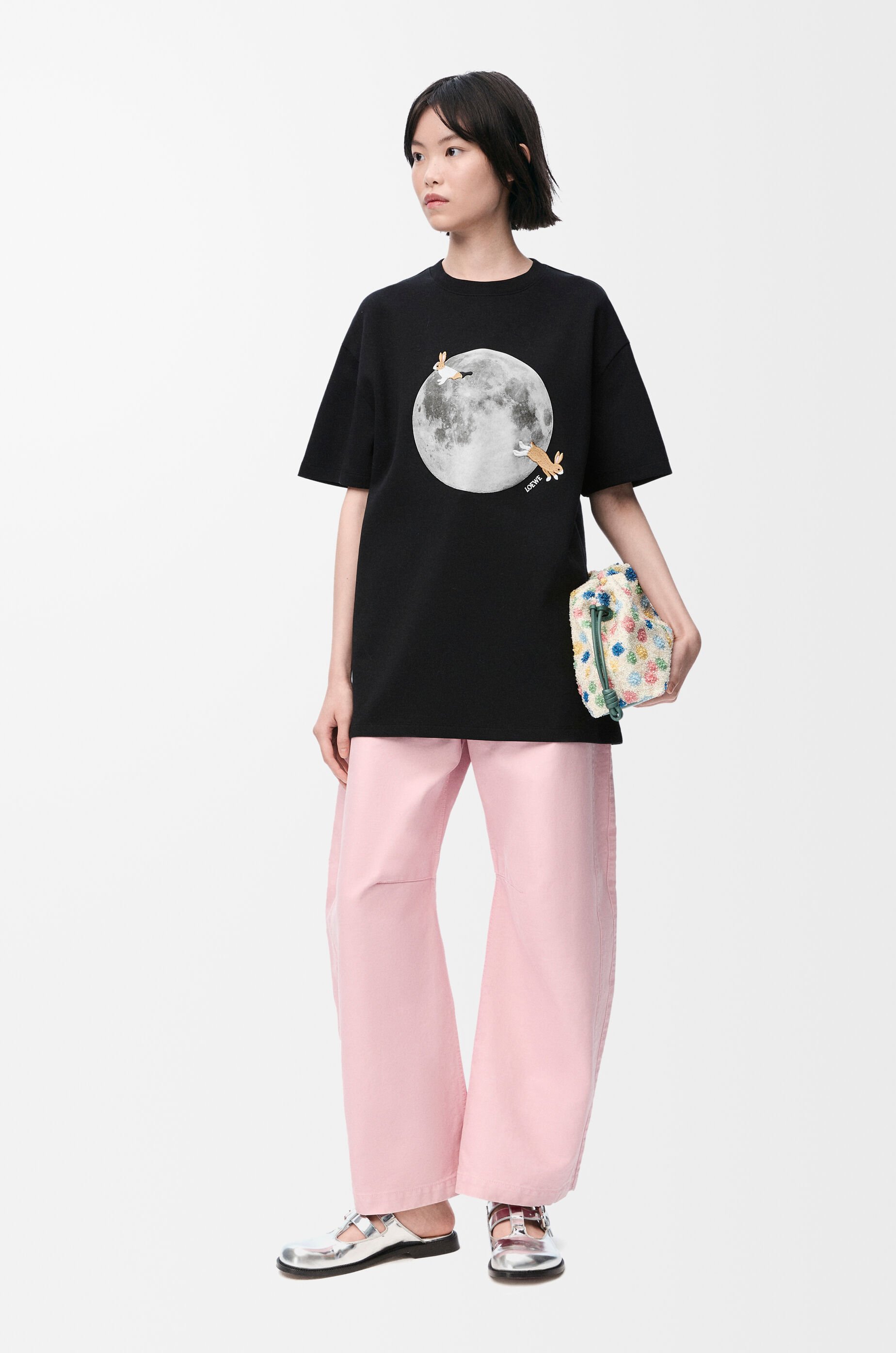 リラックスフィット Tシャツ（コットン） ブラック - LOEWE