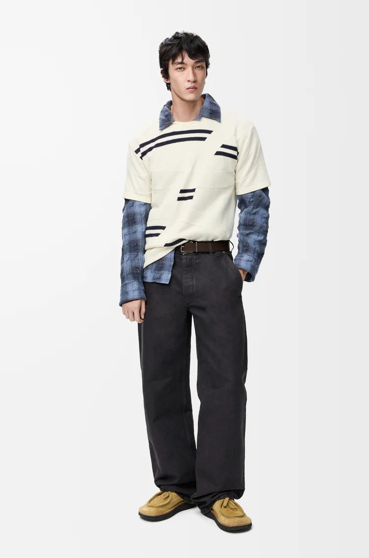 LOEWE Trousers in cotton Anthracite