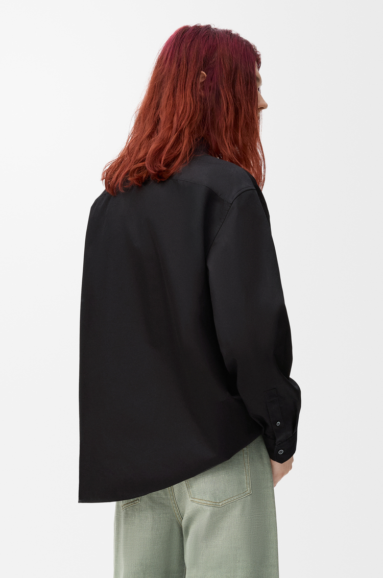 LOEWE Chemise Anagram en coton Noir