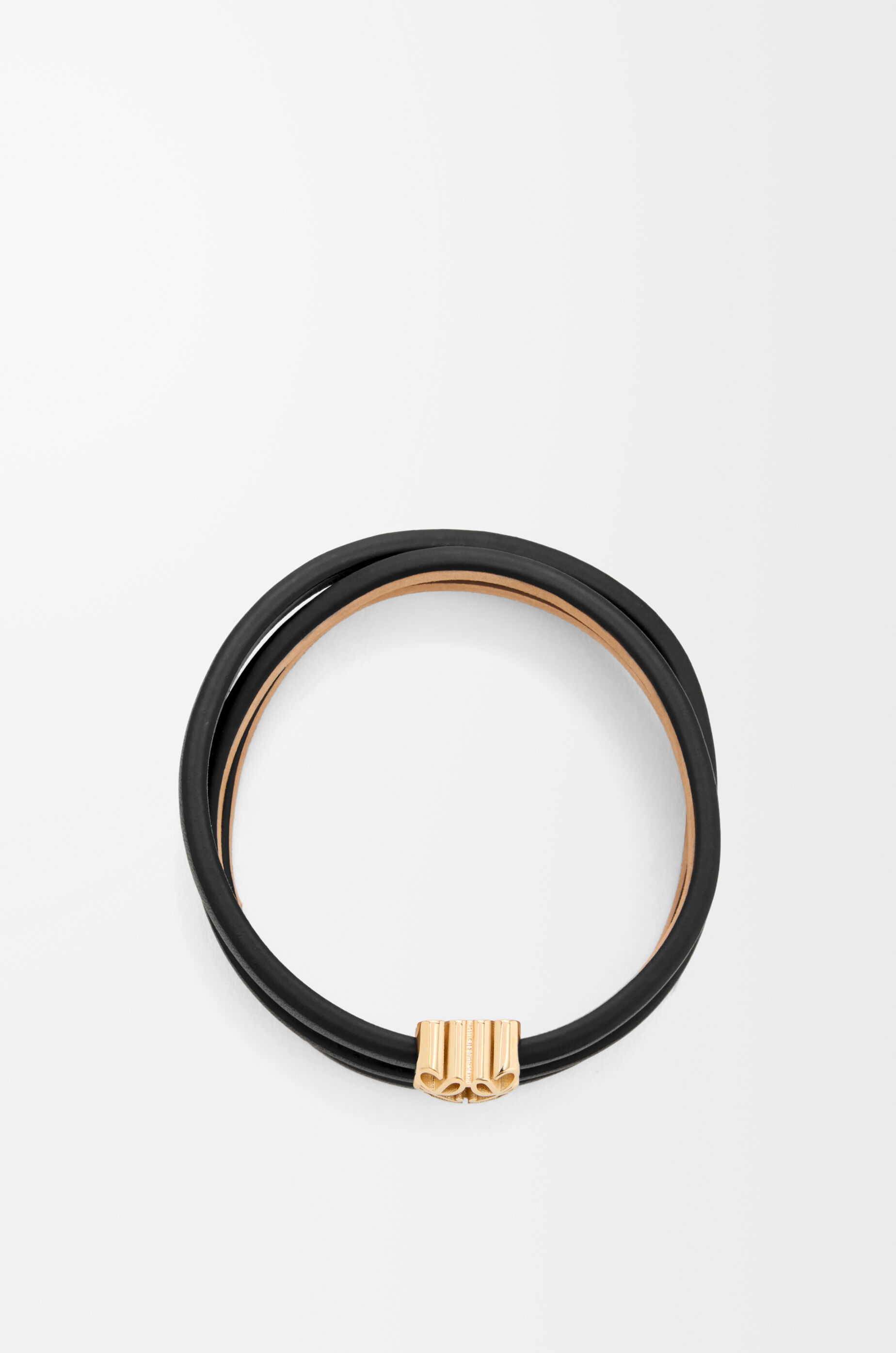 アナグラム ボンベ ツイスト ブレスレット（カーフ） ブラック - LOEWE