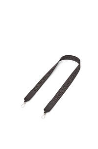LOEWE Anagram strap in jacquard and calfskin Anthracite/Black pdp_rd