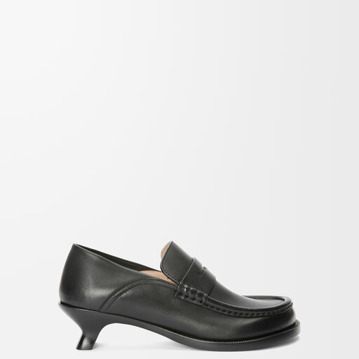 Loewe Sleek Calf Leather Loafers - NWT Loewe Campo Brushed-leather Loafers | Wardrobe Icons main image 4