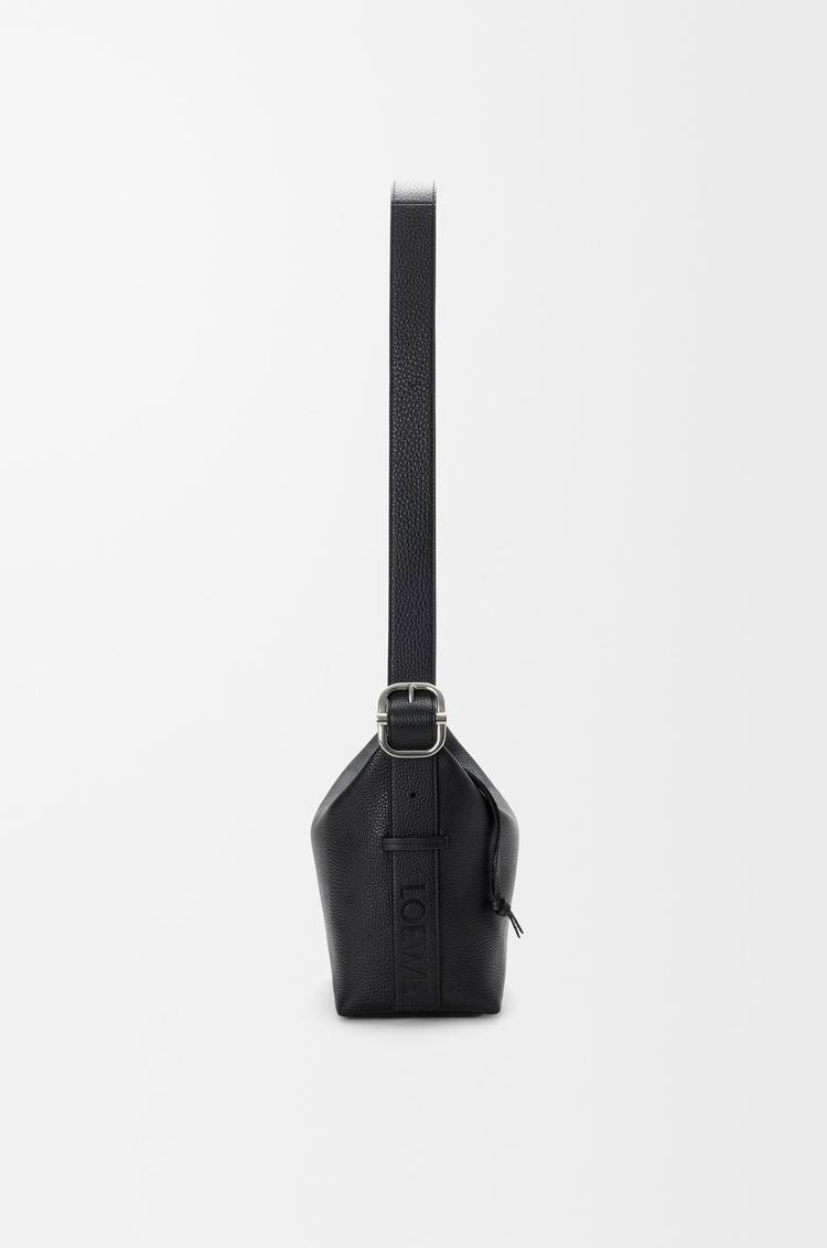 LOEWE Medium Loop hobo in supple grained calfskin Black
