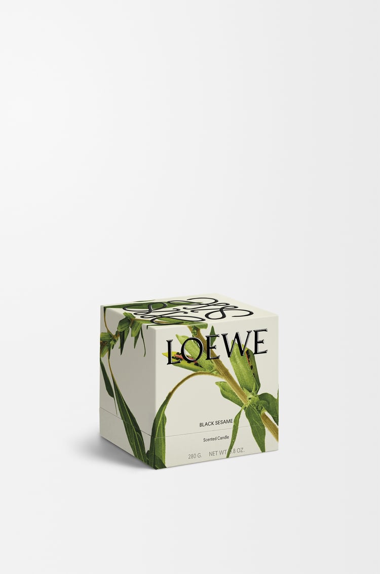 LOEWE Petite bougie parfumée Black Sesame Argent