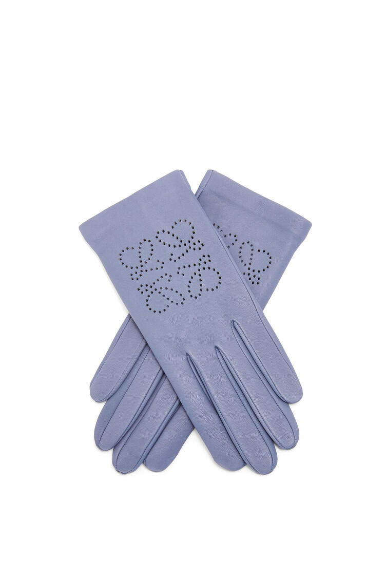 LOEWE Anagram gloves in lambskin Atlantic Blue pdp_rd