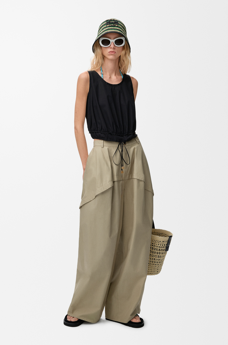 LOEWE Top en algodón Negro