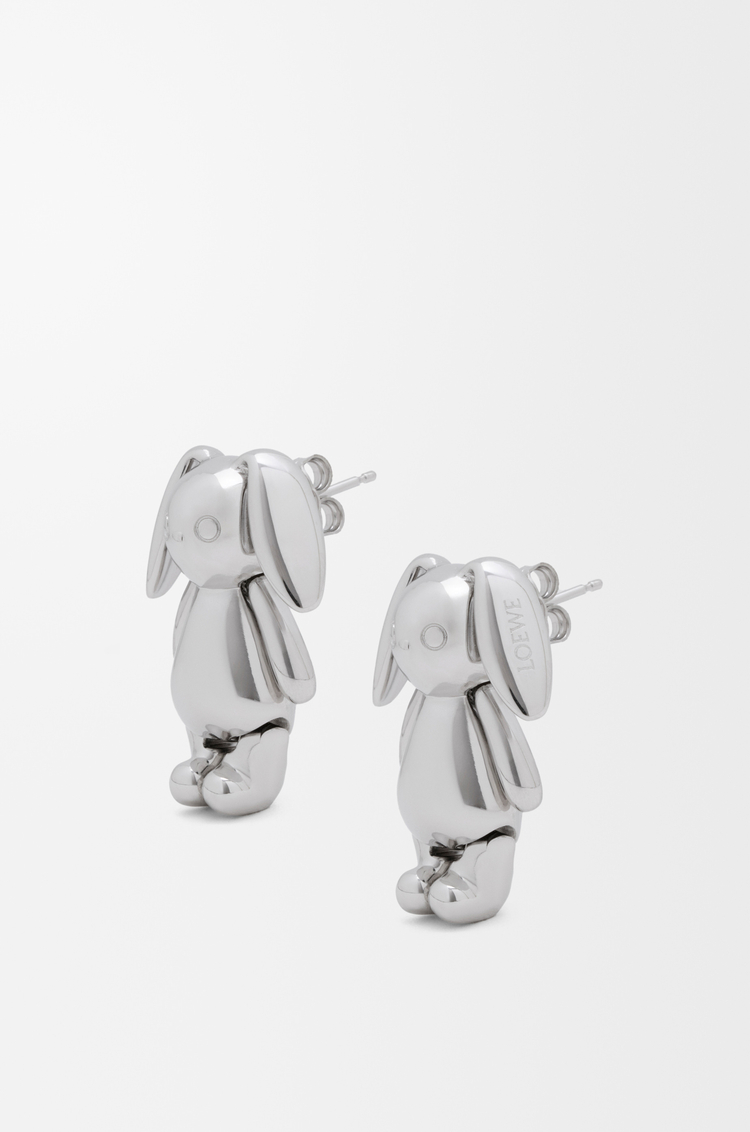 LOEWE Pendientes Bunny Plata