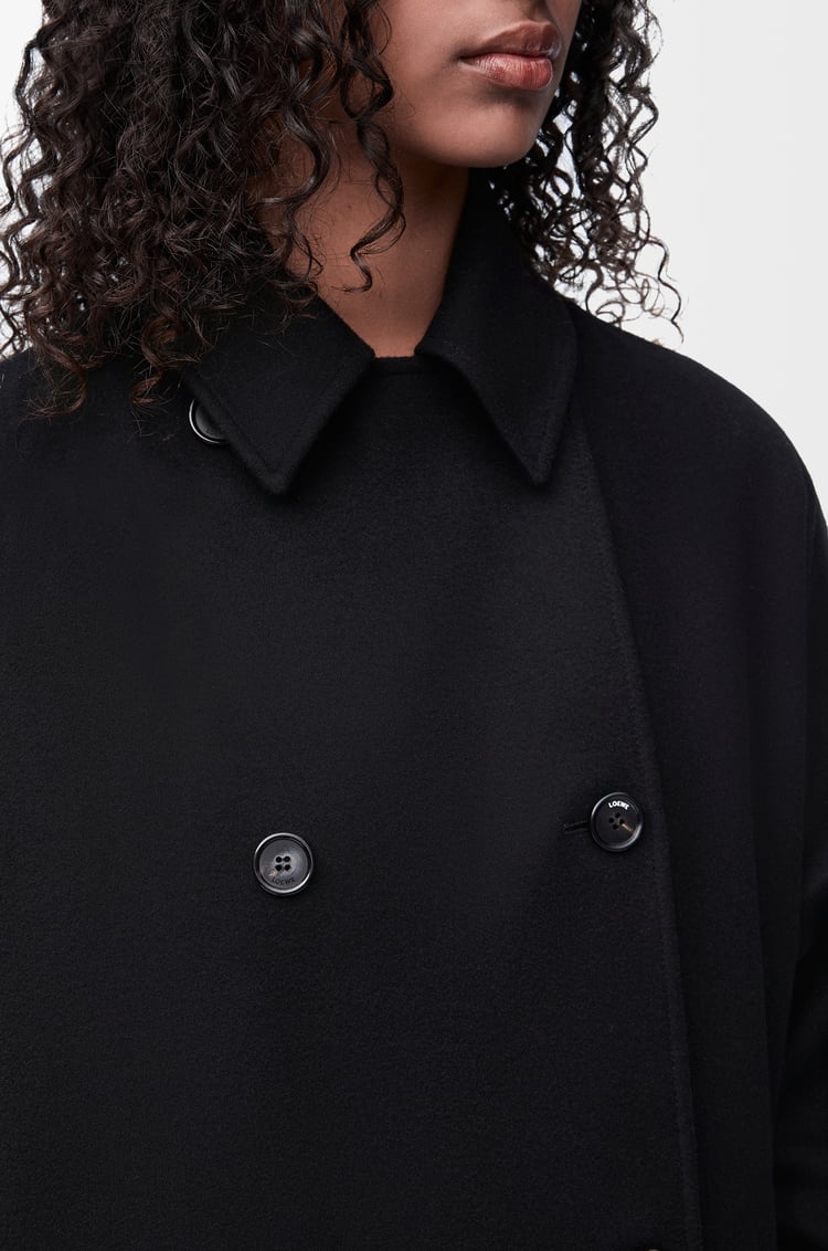 LOEWE Abrigo en lana y cashmere Negro