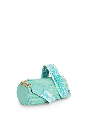 LOEWE Bracelet Pouch in pleated nappa & melange strap in cotton and calfskin 
