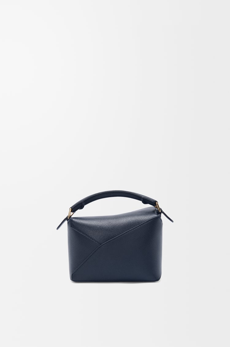 LOEWE Mini Puzzle bag in soft grained calfskin Deep Navy