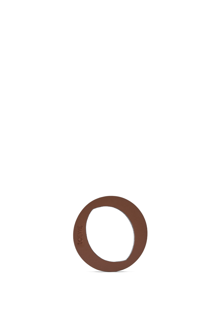 LOEWE Letter dice in calfskin Tan/Black