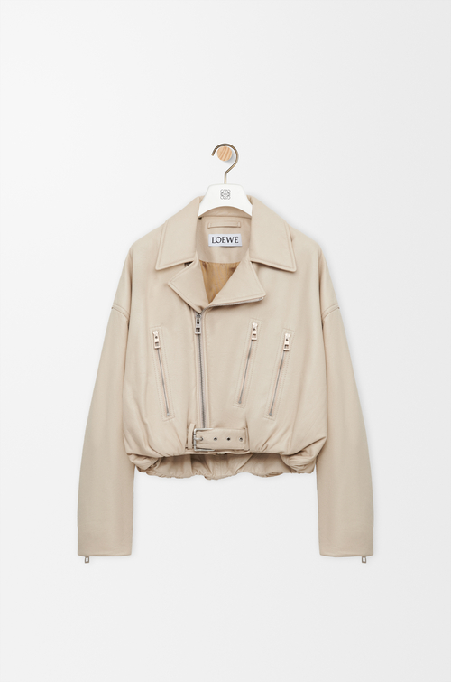 LOEWE バイカー ジャケット（ナパラム） エクリュ