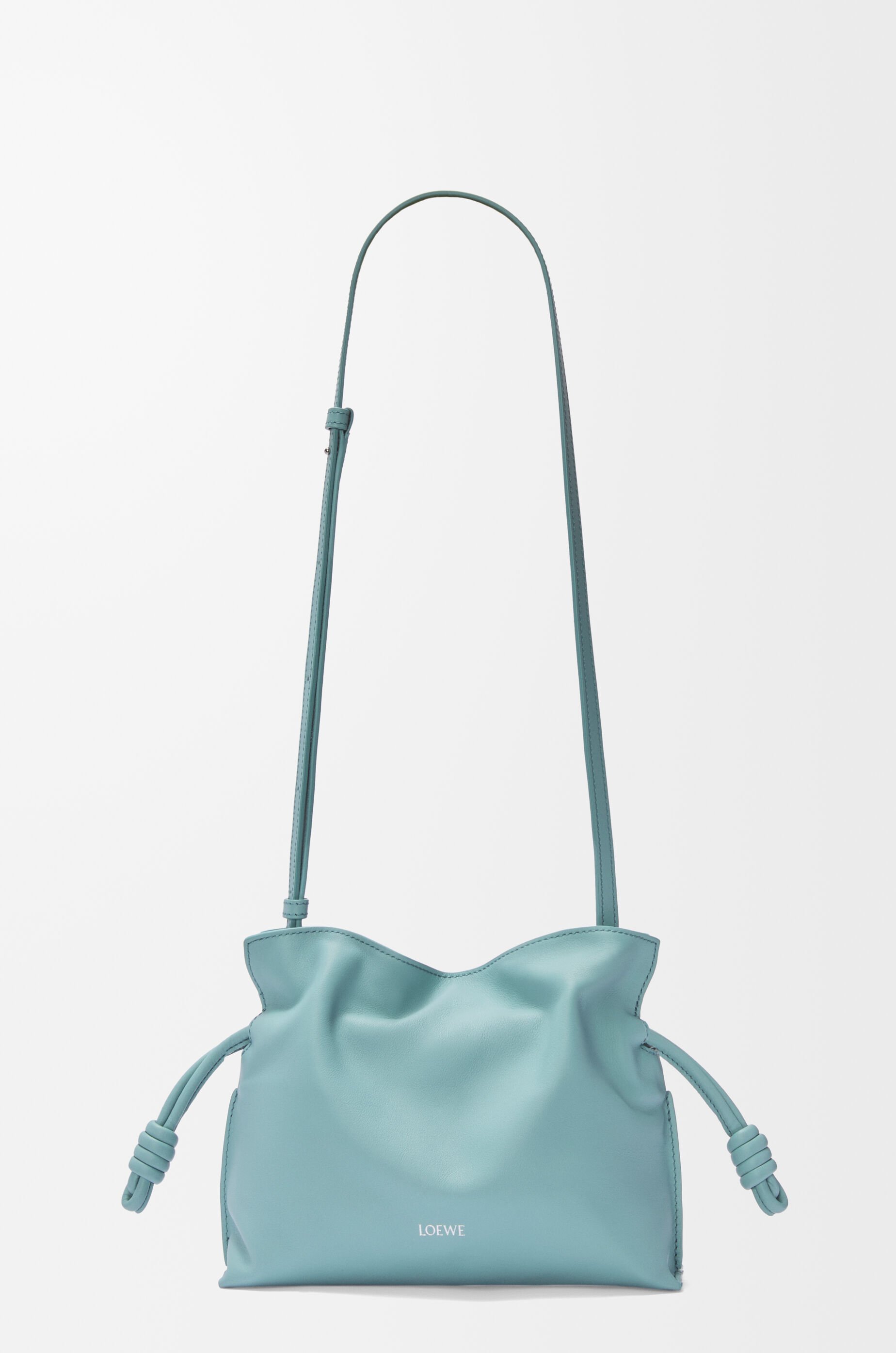 イカ フラメンコクラッチ ミニ（ナパカーフ） グリーン - LOEWE