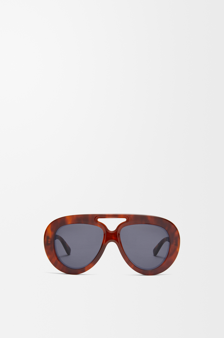 LOEWE Gafas de sol Round Spoiler Aviator Marrón Habano