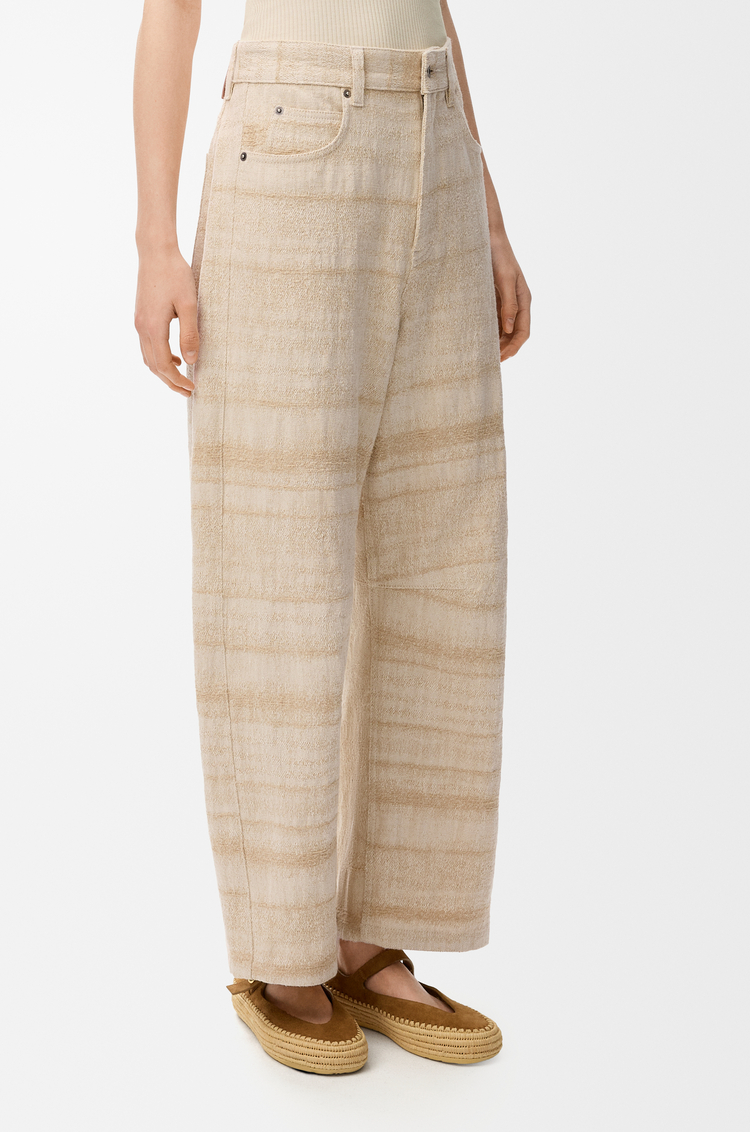 LOEWE Jeans Barrel in denim Sabbia