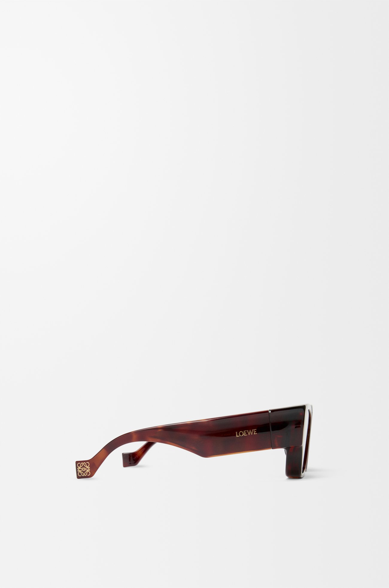 LOEWE Front lenses square sunglasses Havana