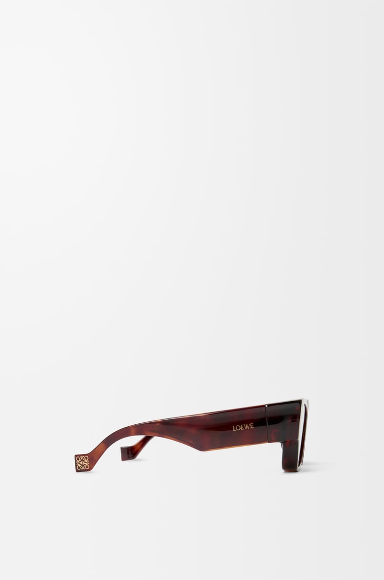 LOEWE Front lenses square sunglasses Havana