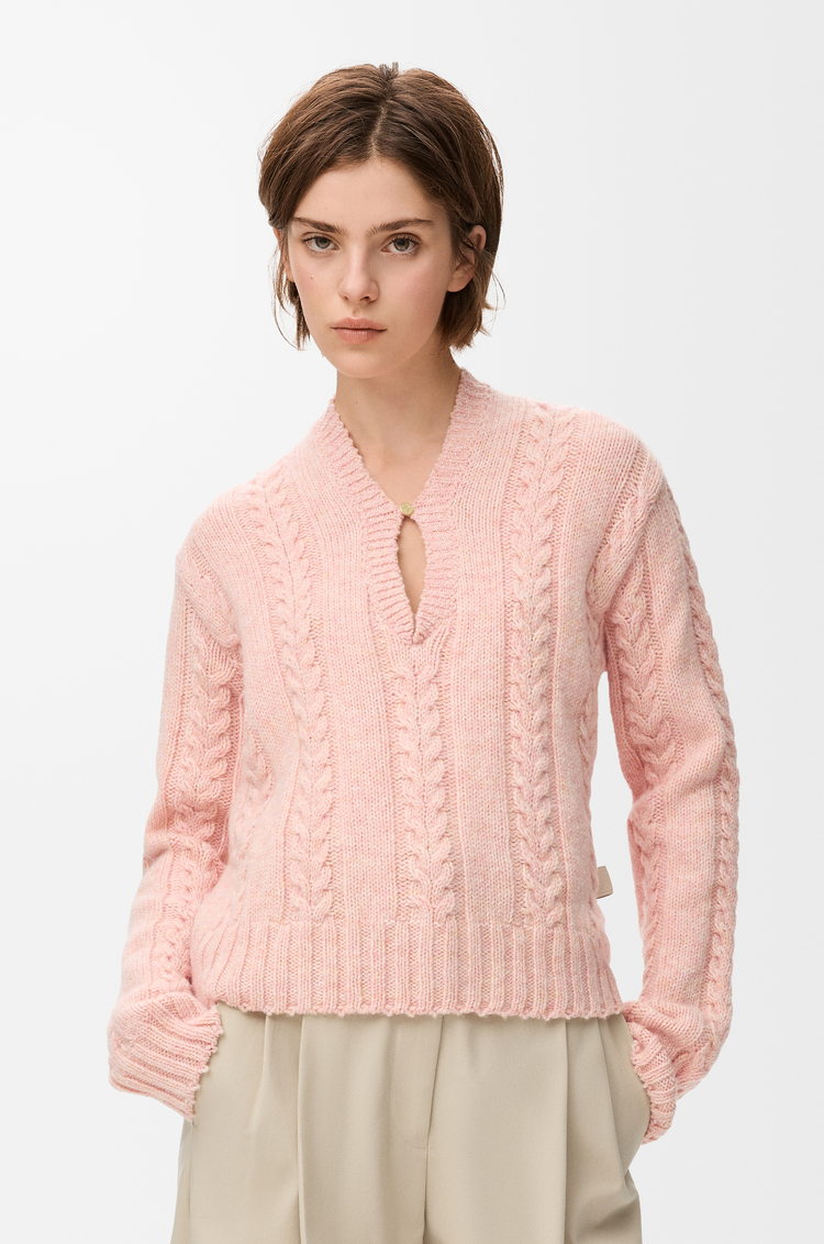 LOEWE Maglia in lana Rosa
