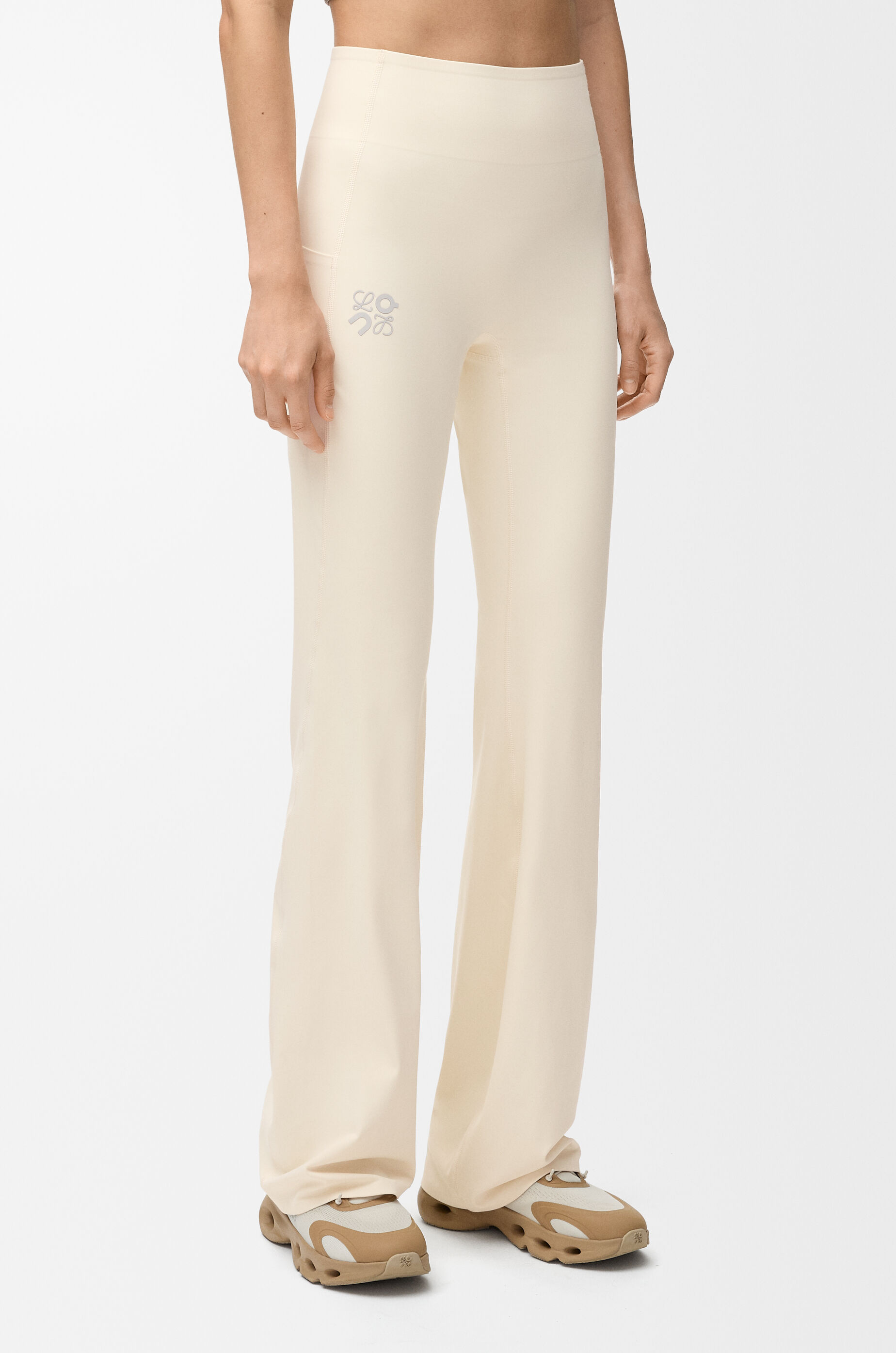 Soft bootleg pants in technical jersey Beige - LOEWE