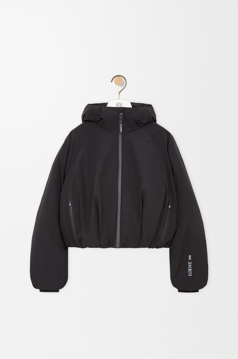 Cropped puffer jacket in technical shell by LOEWE