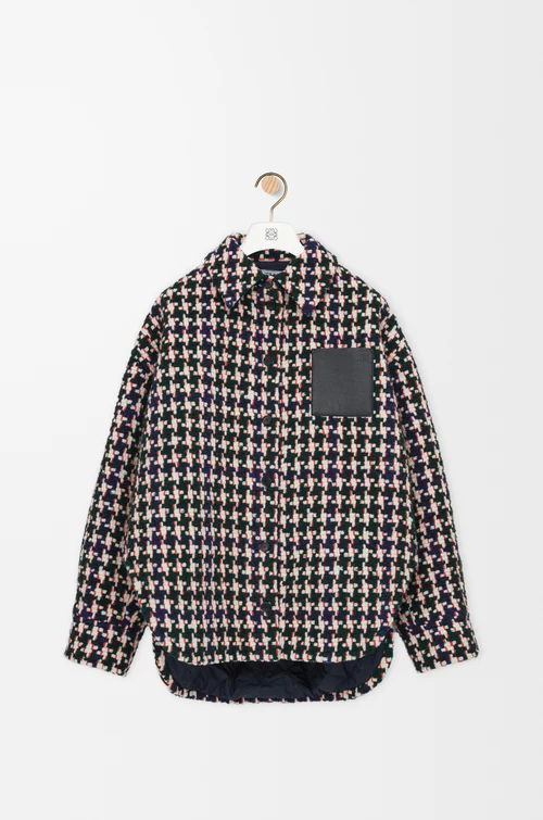 LOEWE オーバーシャツ（ウールブレンド） グリーン/マルチカラー