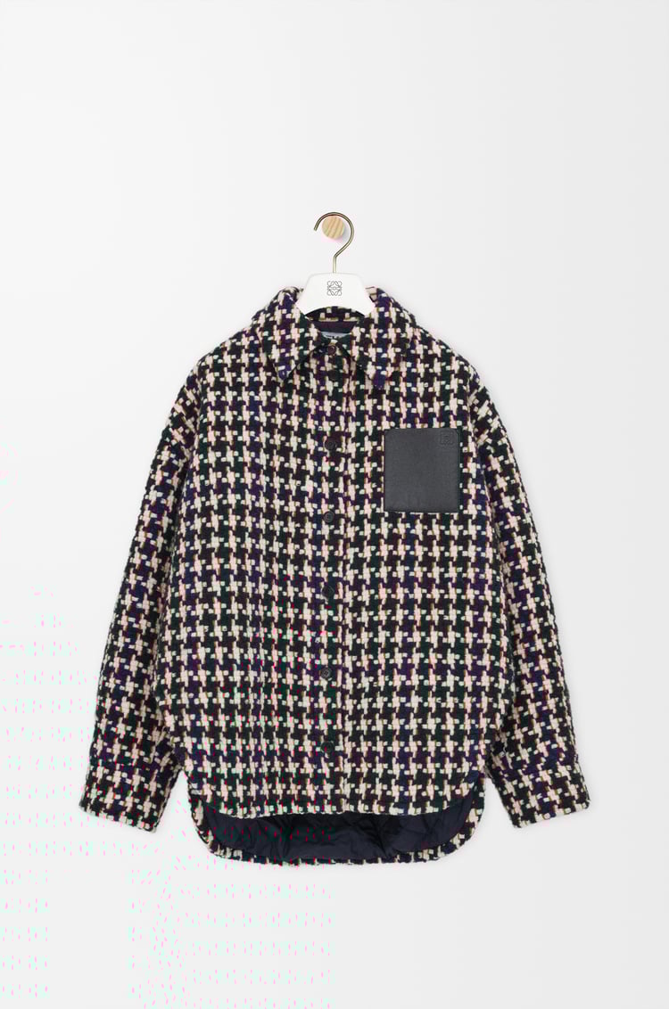 LOEWE オーバーシャツ（ウールブレンド） グリーン/マルチカラー