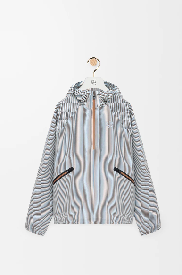 LOEWE Anorak Storm en tissu technique Beige/Blue