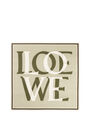 LOEWE LOEWE love scarf in wool and cashmere Khaki Green pdp_rd