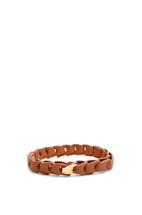 Woven bracelet in calfskin Tan - LOEWE