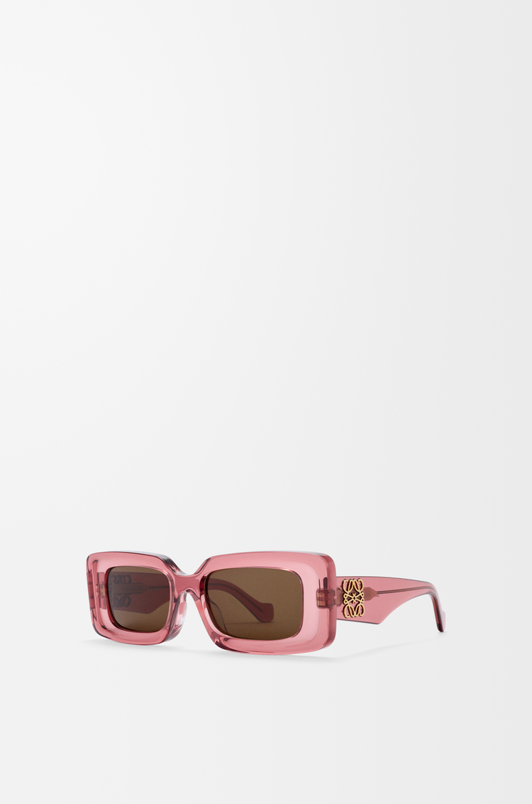 LOEWE Gafas de sol Rectangular Coral Transparente