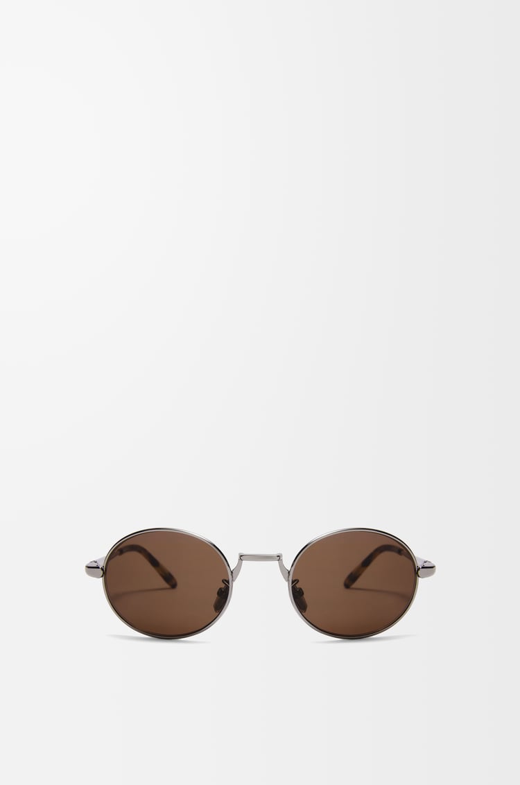 LOEWE Groove Oval sunglasses Brown Sugar