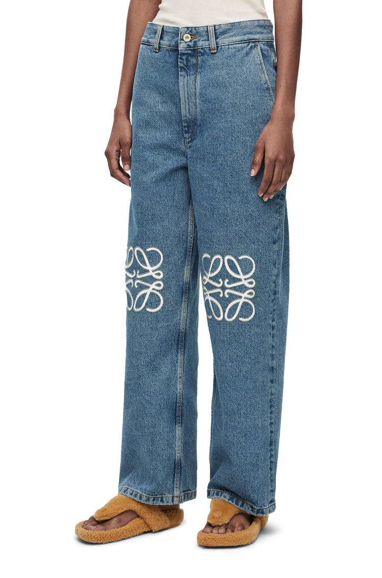 LOEWE Anagram baggy jeans in denim Jeans Blue