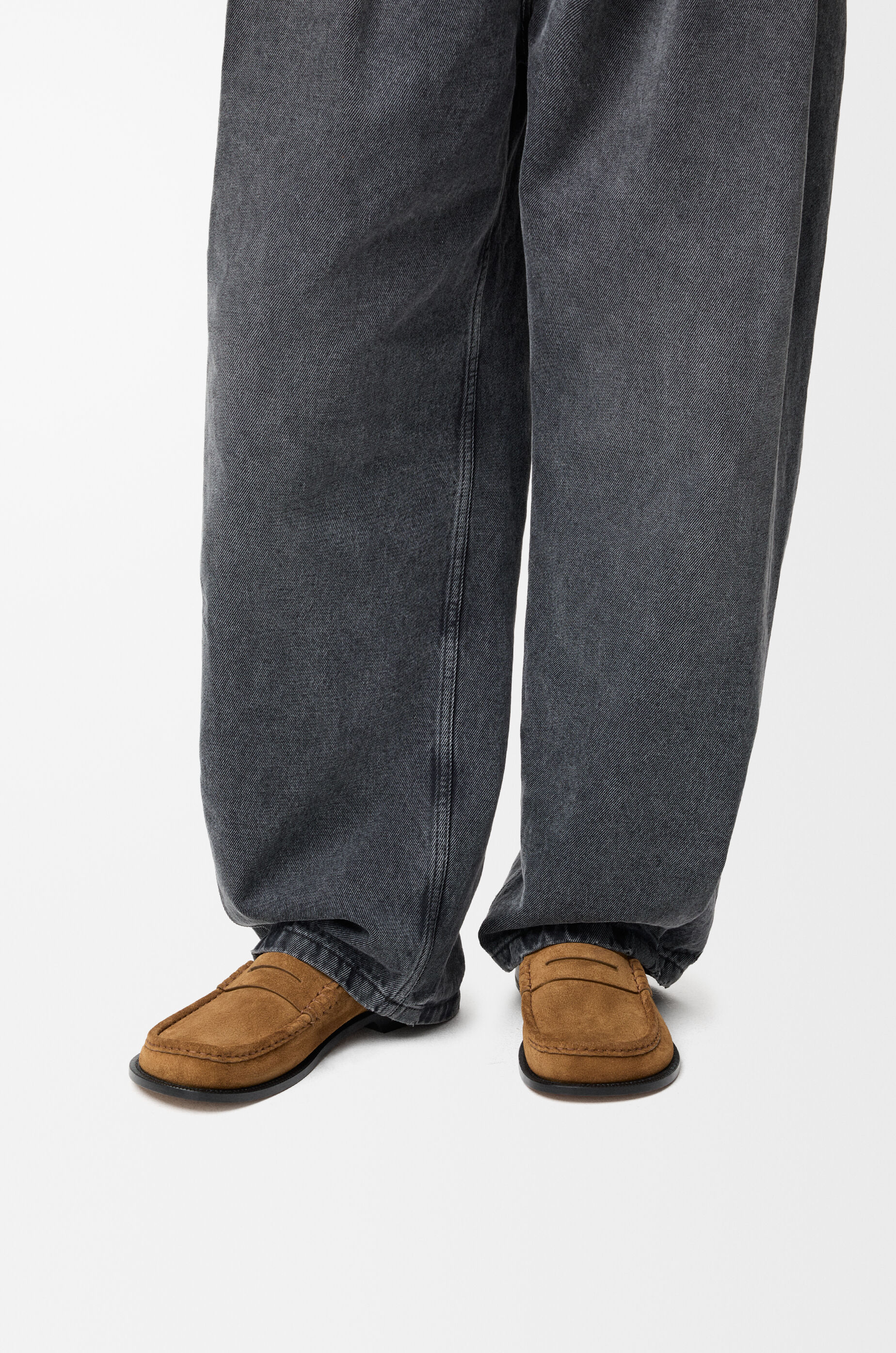 カンポ ローファー（スエードカーフ） ブラウン - LOEWE