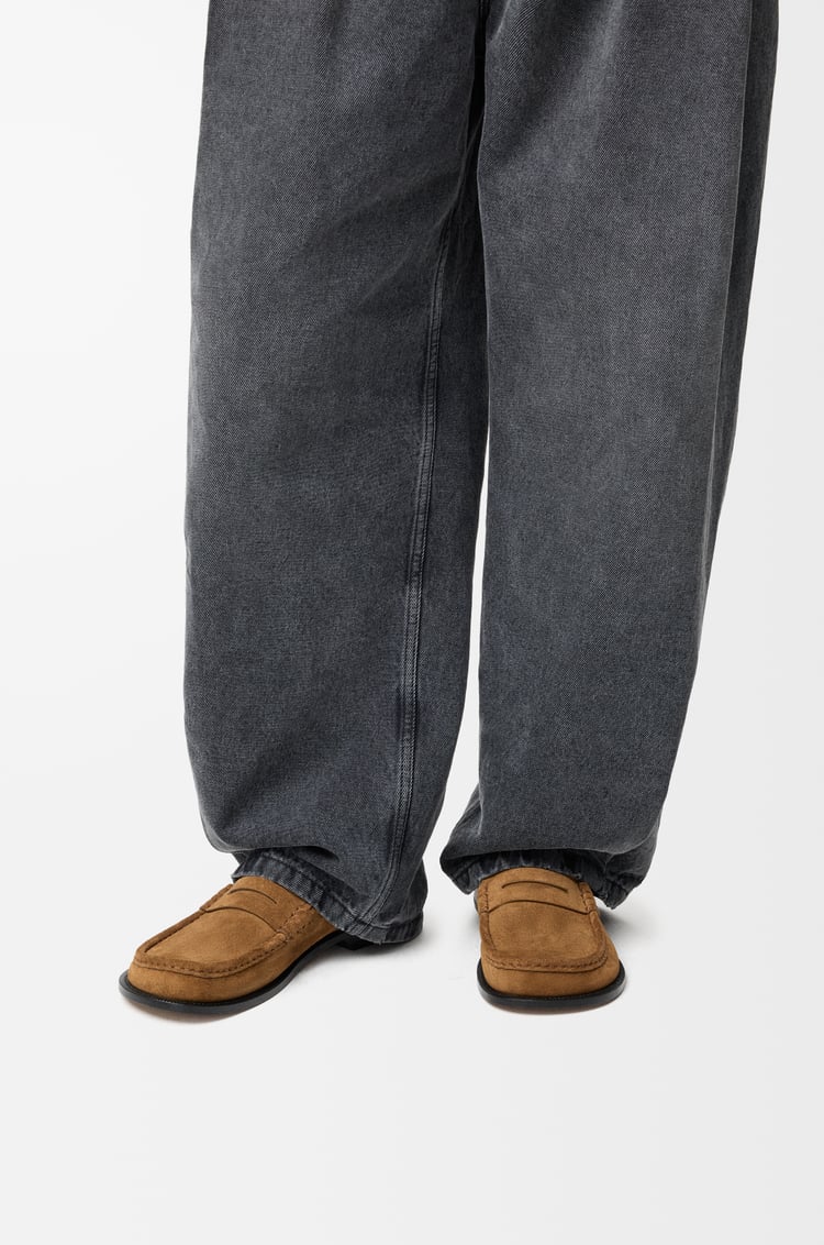 LOEWE Mocasín Campo en ante de ternera Tabaco