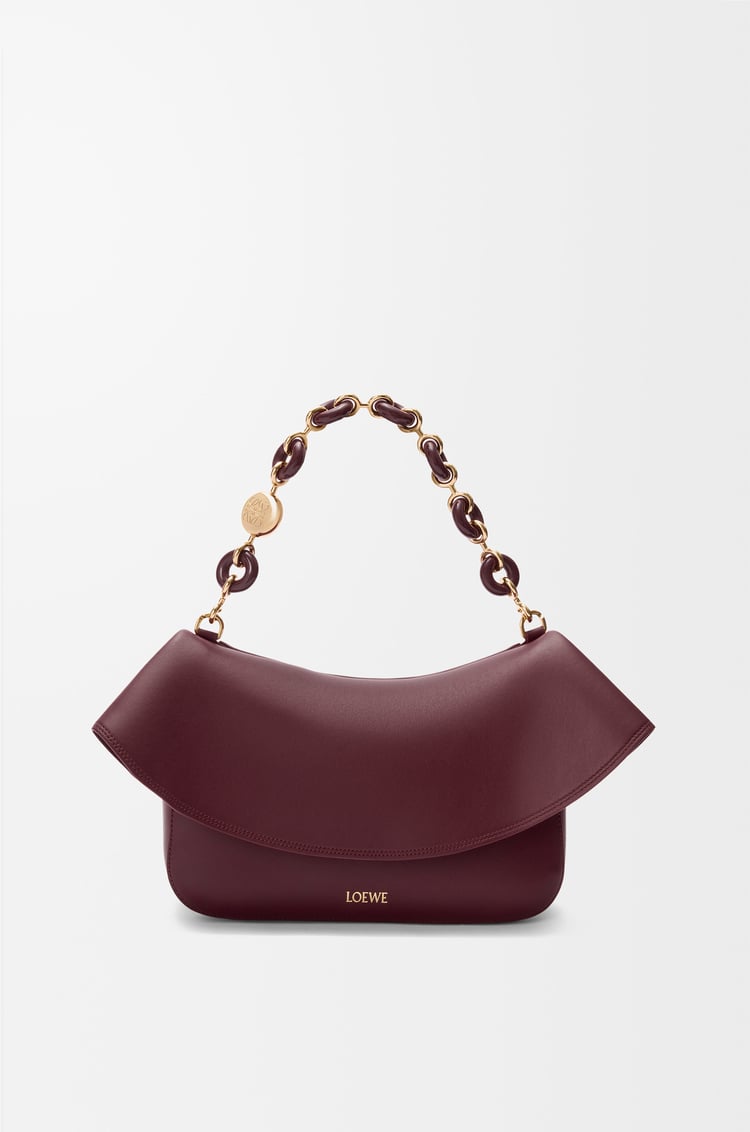 LOEWE オラ バッグ ミディアム（スムースカーフ） ダークバーガンディ