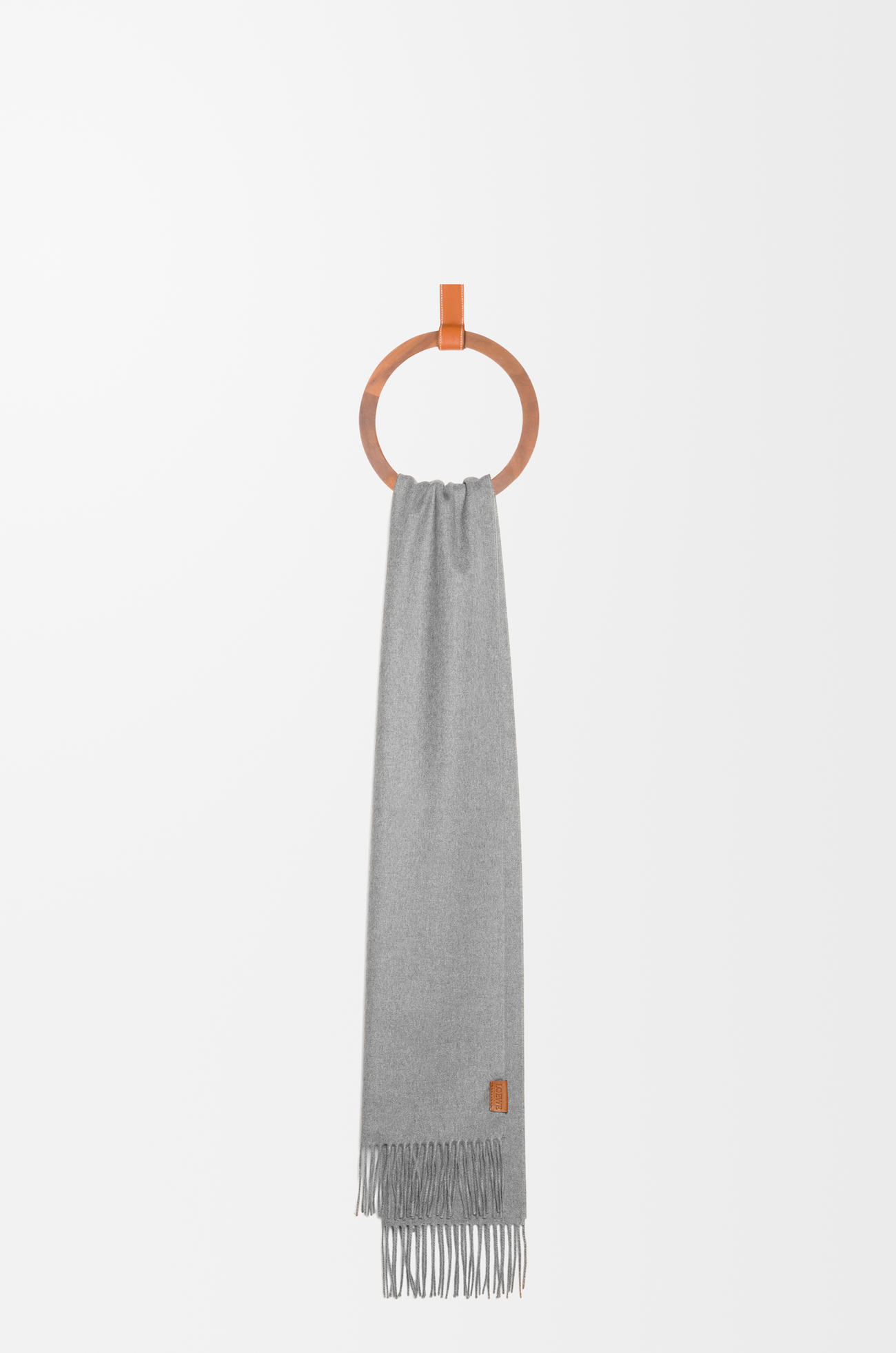 LOEWE Scarf in cashmere Light Grey